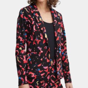 Blazer cintré à motif femme