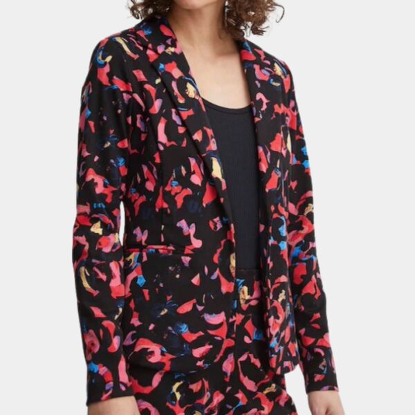 Blazer cintré à motif femme