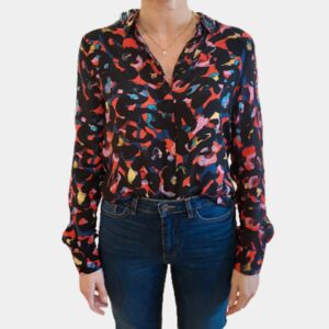 Chemise motif taches colorées