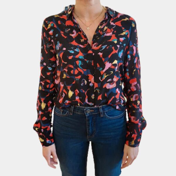 Chemise motif taches colorées