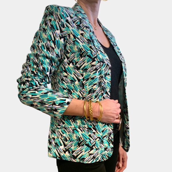 Blazer droit à motif femme