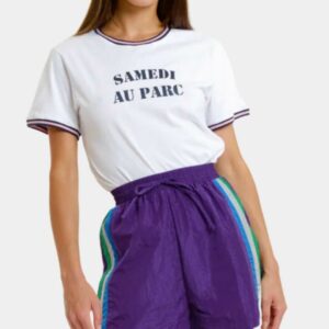 T-shirt imprimé "samedi au parc" femme