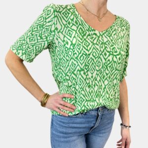 T-shirt imprimé géometrique femme