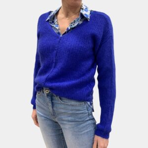 Gilet/Pull en tricot côtelé femme