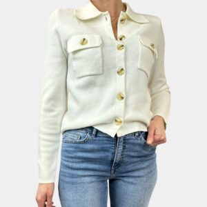 Cardigan court femme