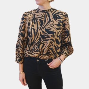 Blouse imprimé zébré