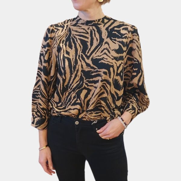 Blouse imprimé zébré