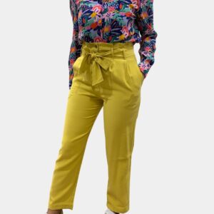 Pantalon ceinture à nouer femme