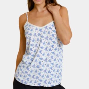 Top à bretelles imprimé floral femme