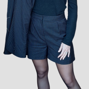 Short motif à rayures femme