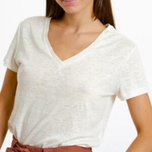 T-shirt col V femme