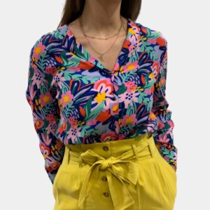 Chemisier à imprimé floral femme