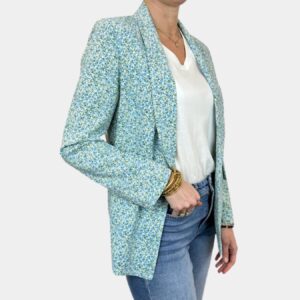 Blazer à imprimé fleuri femme