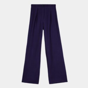 Pantalon large uni femme