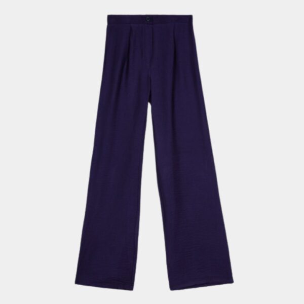 Pantalon large uni femme