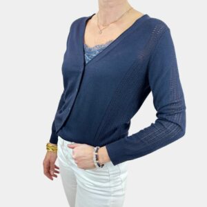 Gilet fin ajouré femme