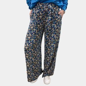 Pantalon large à nouer femme