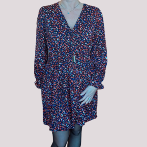 Robe courte col en 
