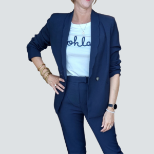 Veste blazer col nuage
