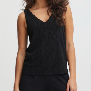 Top pailleté sans manches