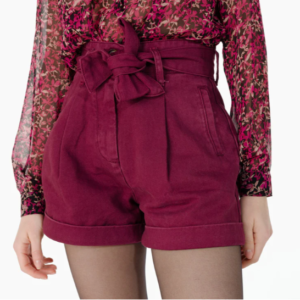 Short en jean taille haute
