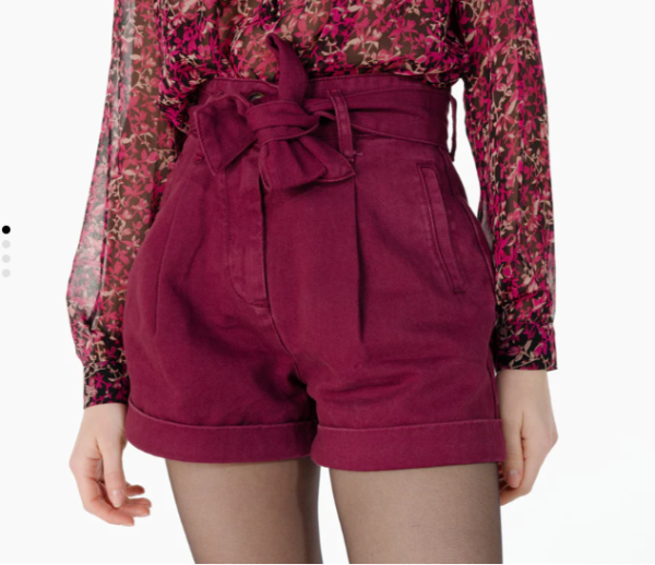Short en jean taille haute