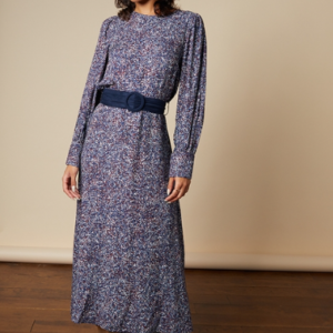 Robe midi imprimé fleuri