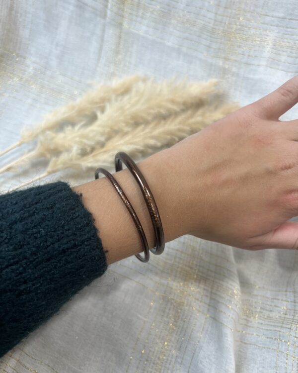 JONC LISSE FIN CHOCO M – Image 2