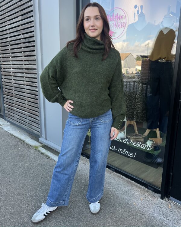 PULL VERT FONCE