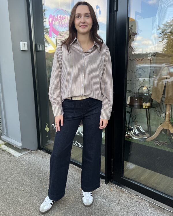 CHEMISE CAMEL ET BEIGE – Image 3