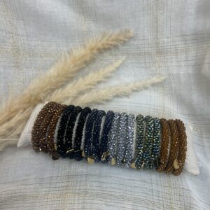 BRACELETS ÉLASTIQUES CRYSTAL PAILLETÉS femmes chics et élégants