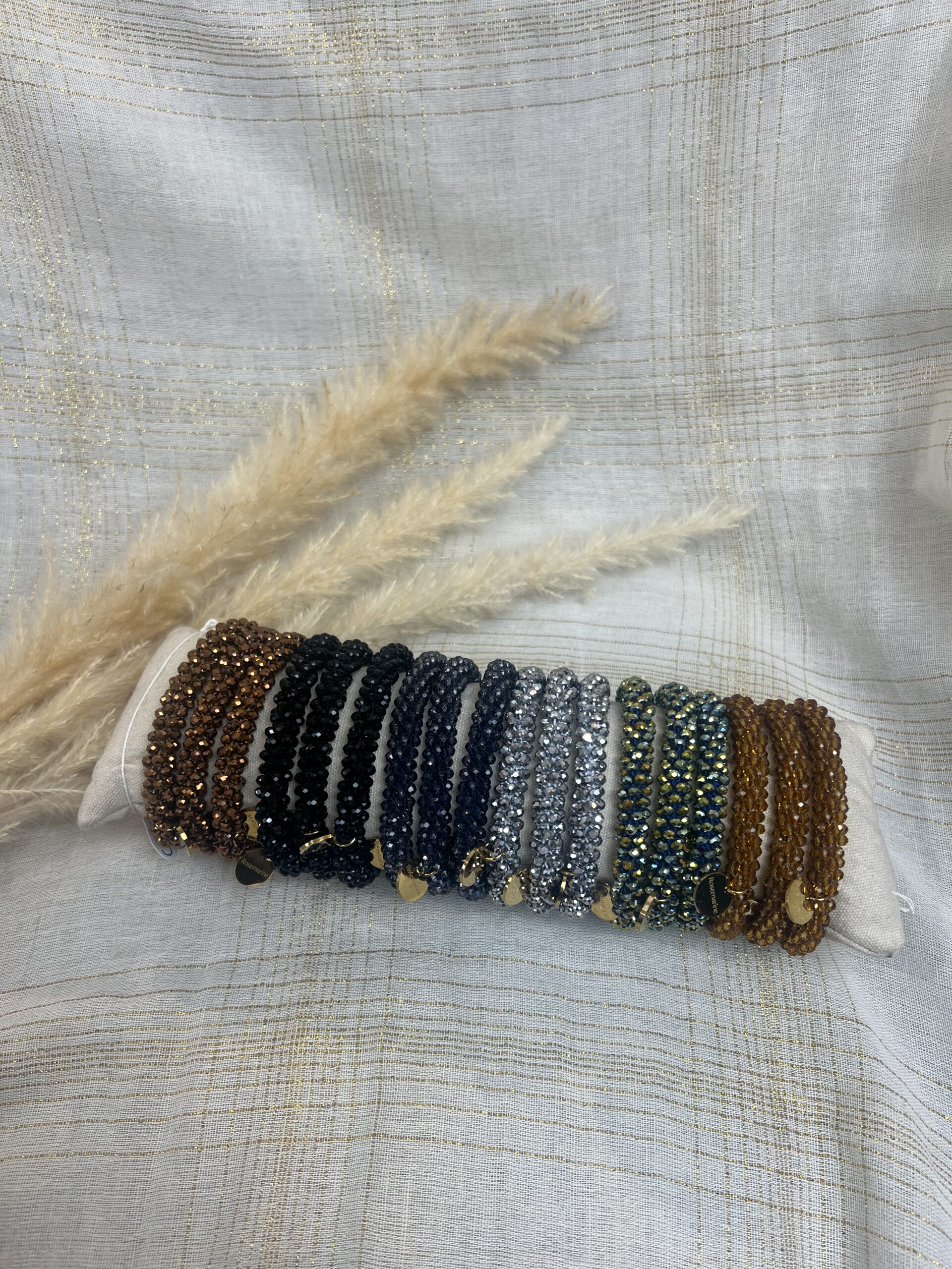 BRACELETS ÉLASTIQUES CRYSTAL PAILLETÉS femmes chics et élégants