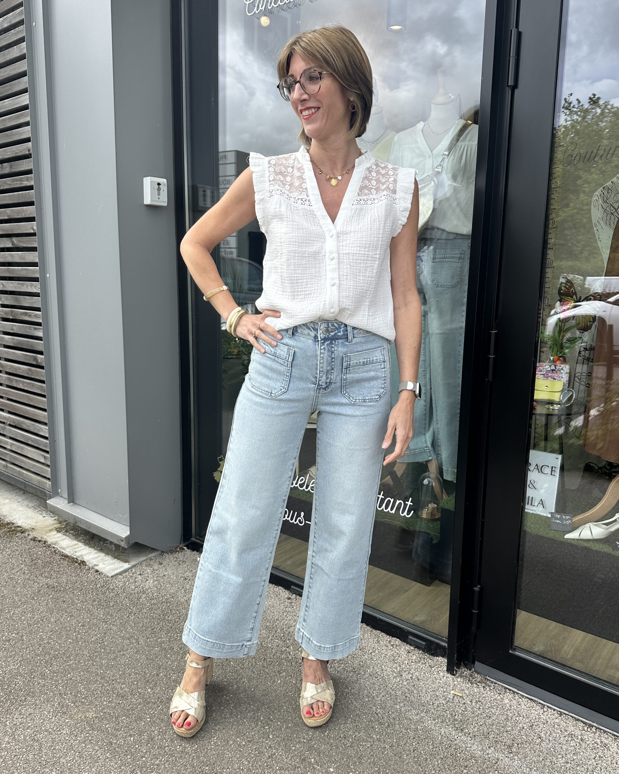 chemisier gaz de coton