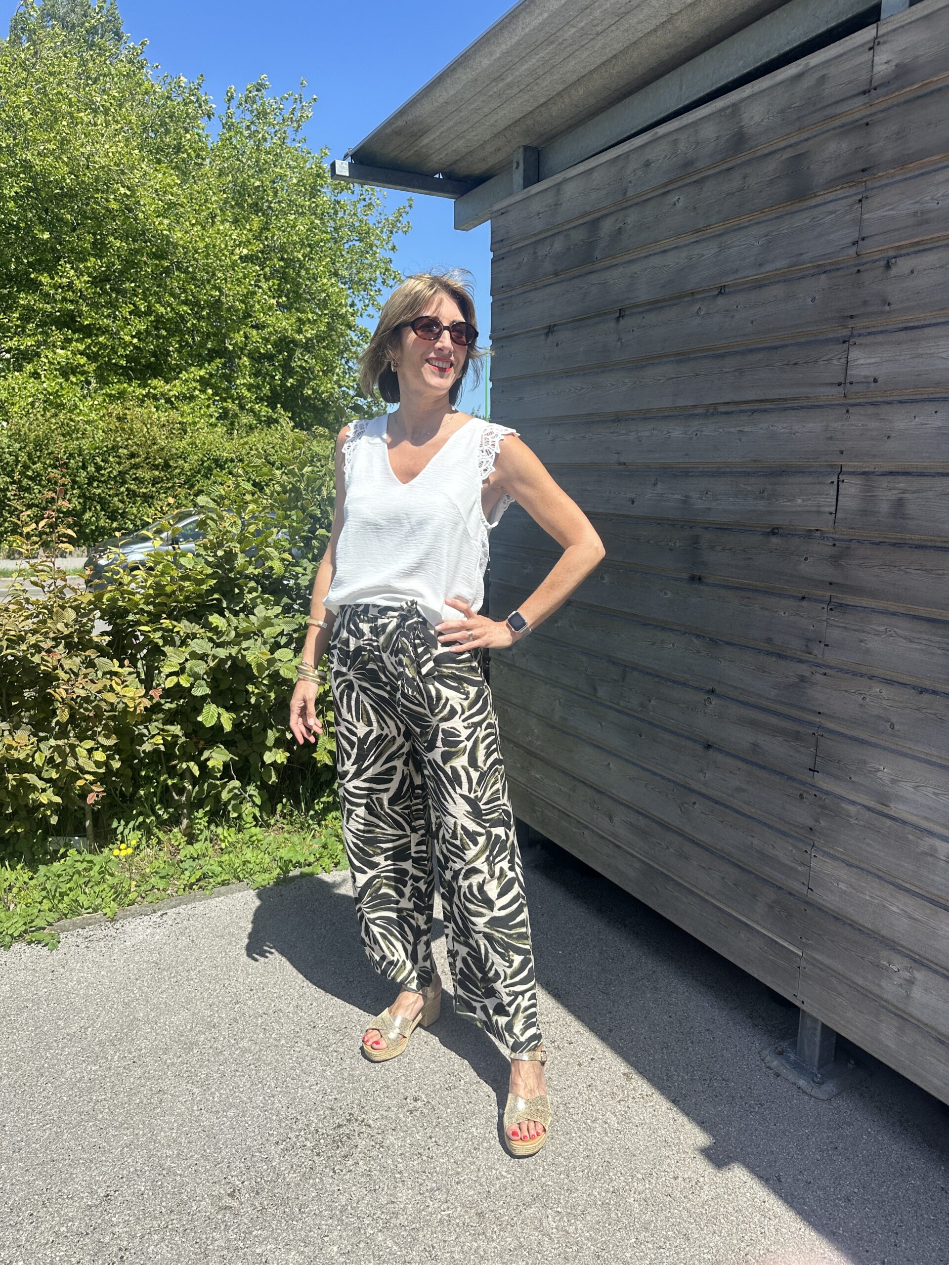 PANTALON IMPRIMÉ KAKI