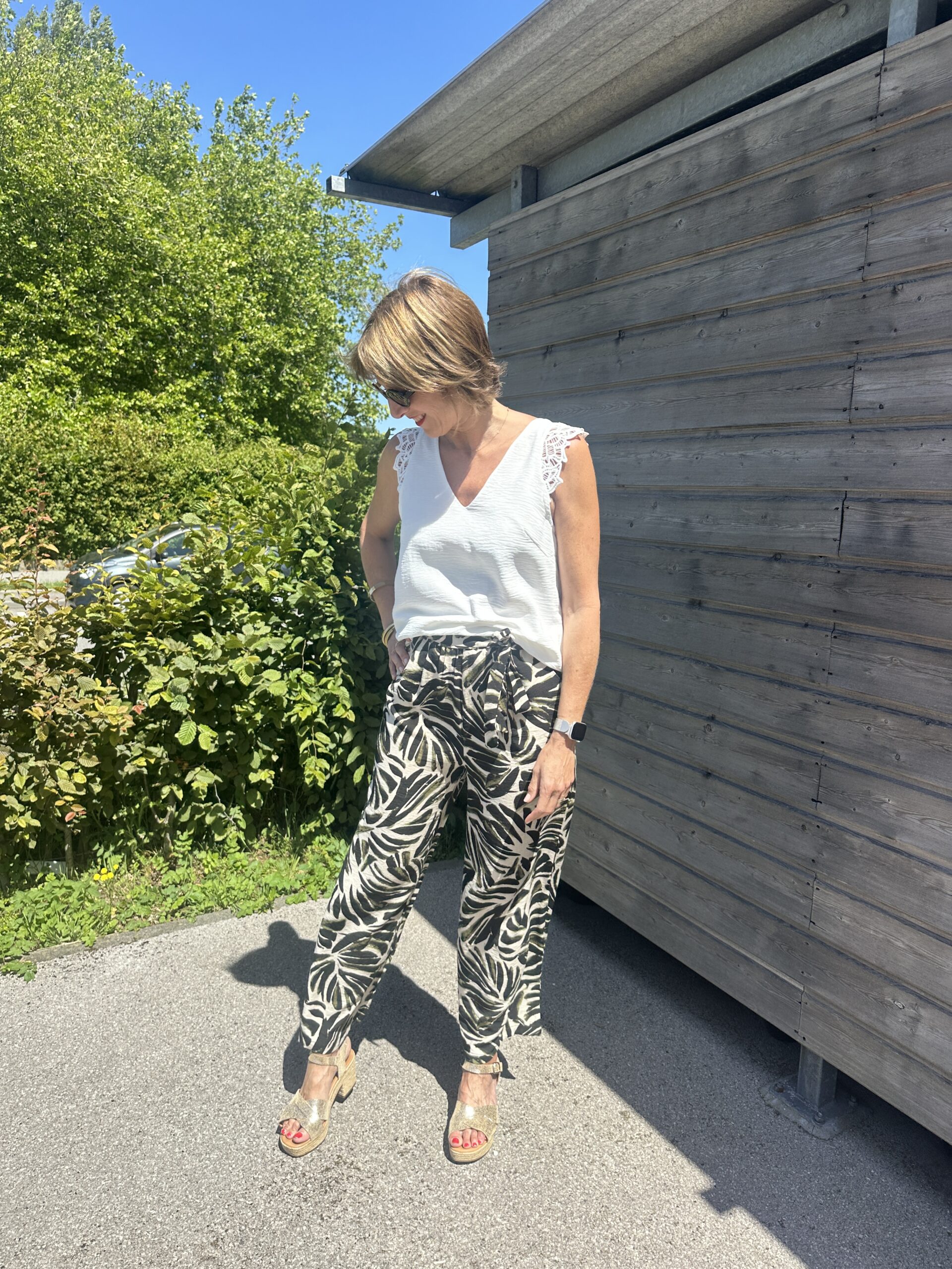 PANTALON IMPRIMÉ KAKI – Image 3
