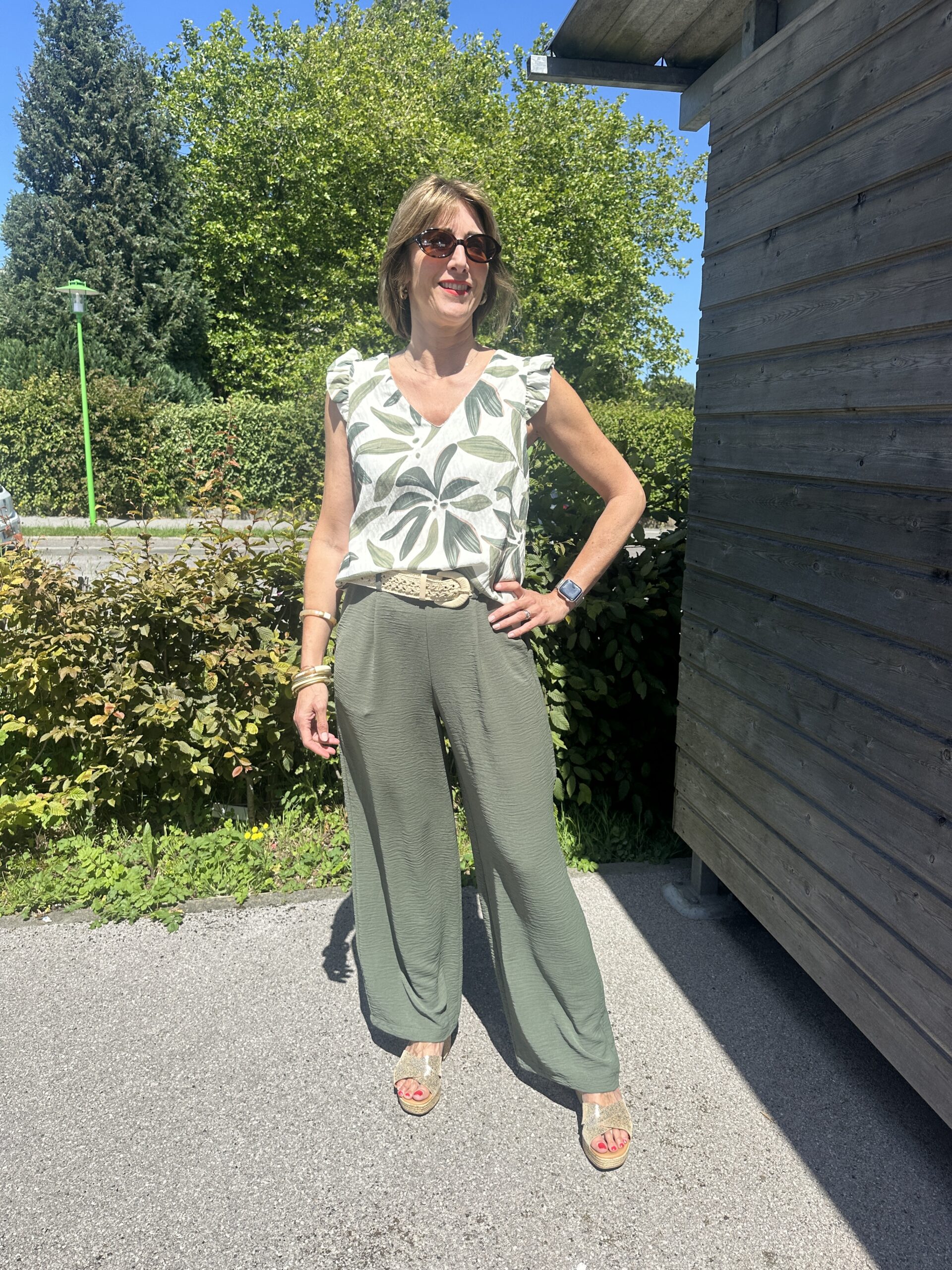 TOP IMPRIMÉ KAKI