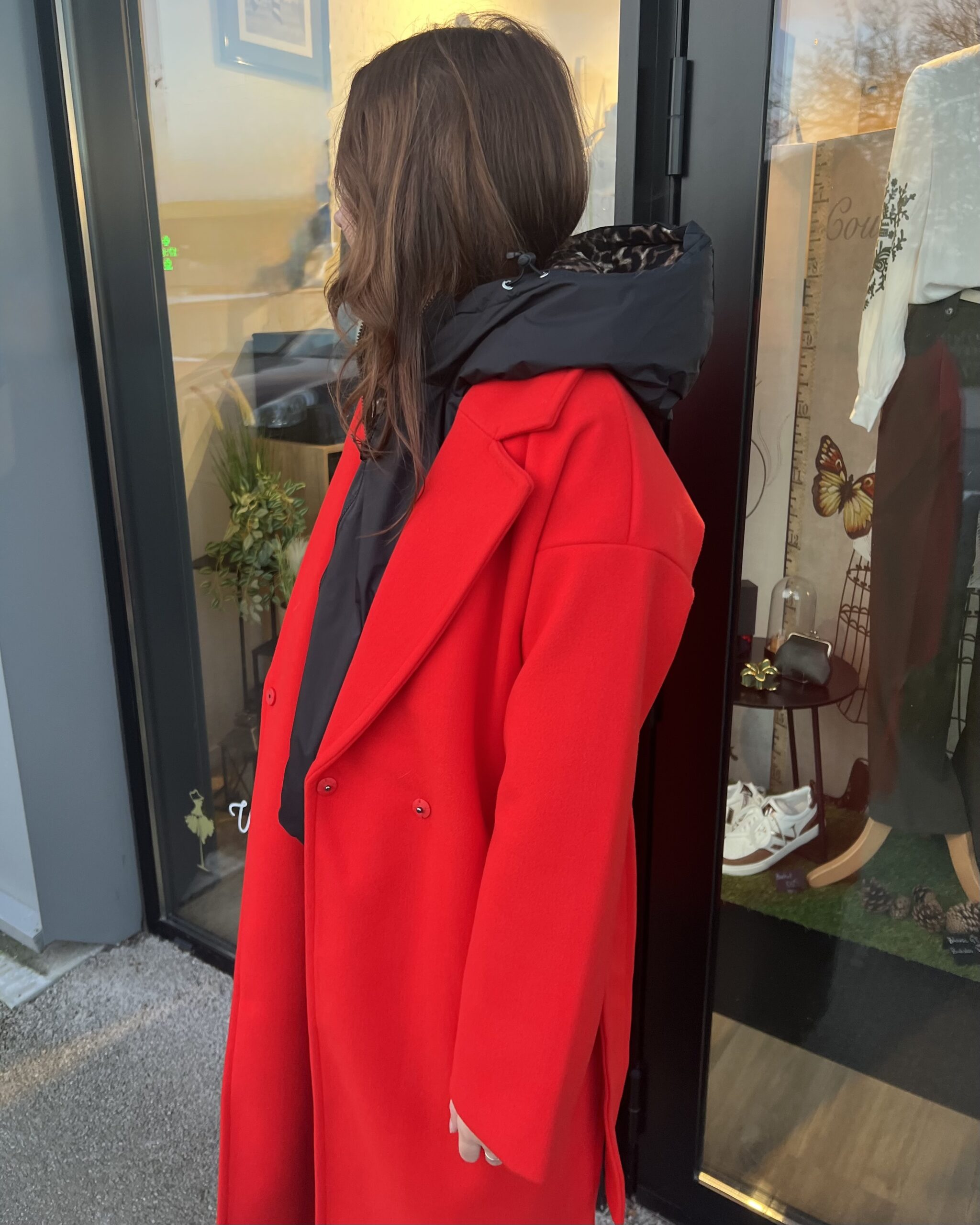 CAPUCHE RÉVERSIBLE NOIR ET LÉO