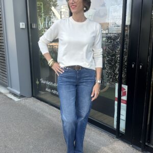 PULL CREME COL ROND