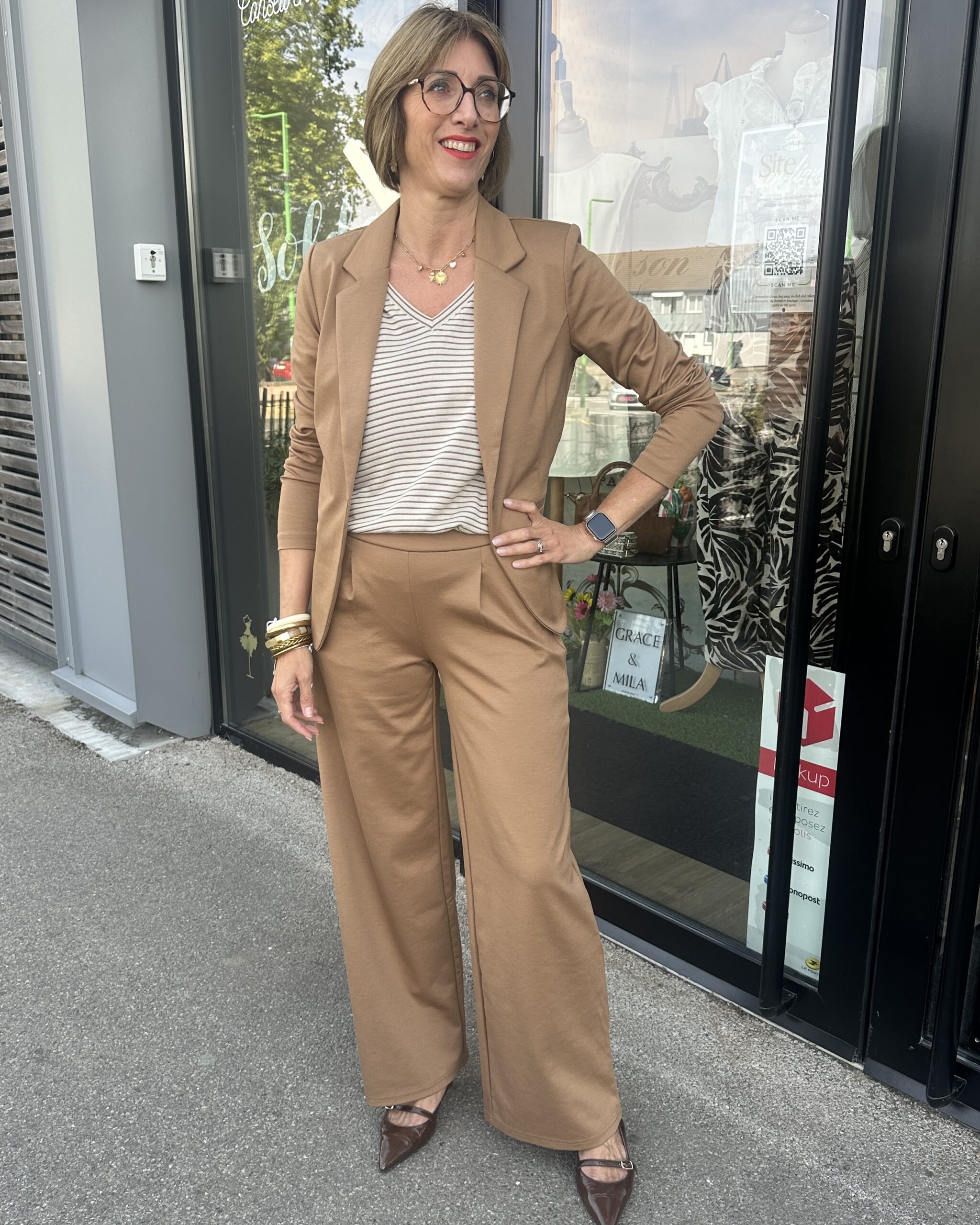 VESTE BLAZER CAMEL – Image 3