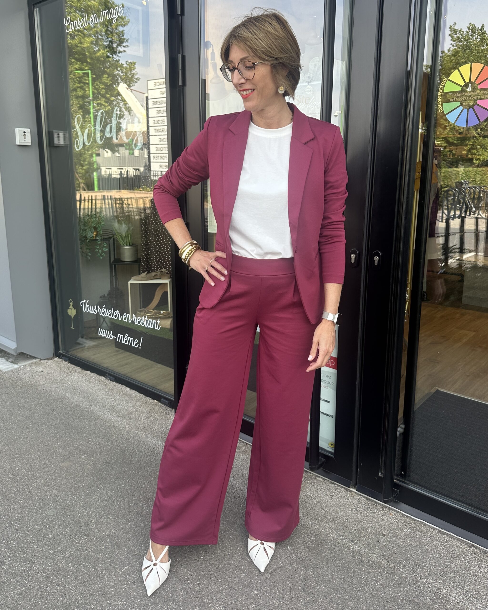 VESTE BLAZER FRAMBOISE – Image 2