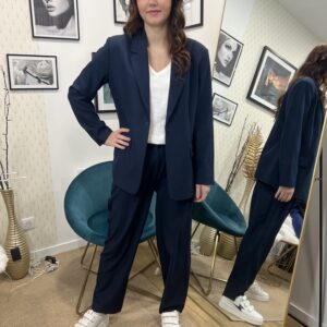 Veste Blazer Longue Dark Navy