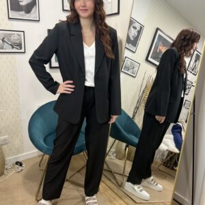 PANTALON FLUIDE DROIT NOIR