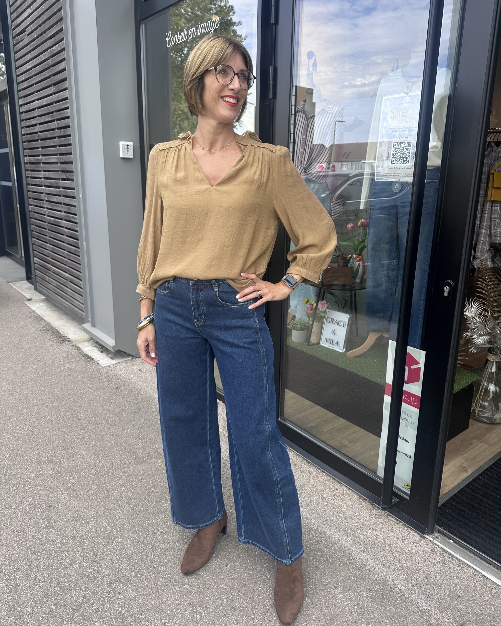 BLOUSE TAUPE
