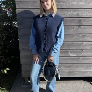 gilet sans manches marine