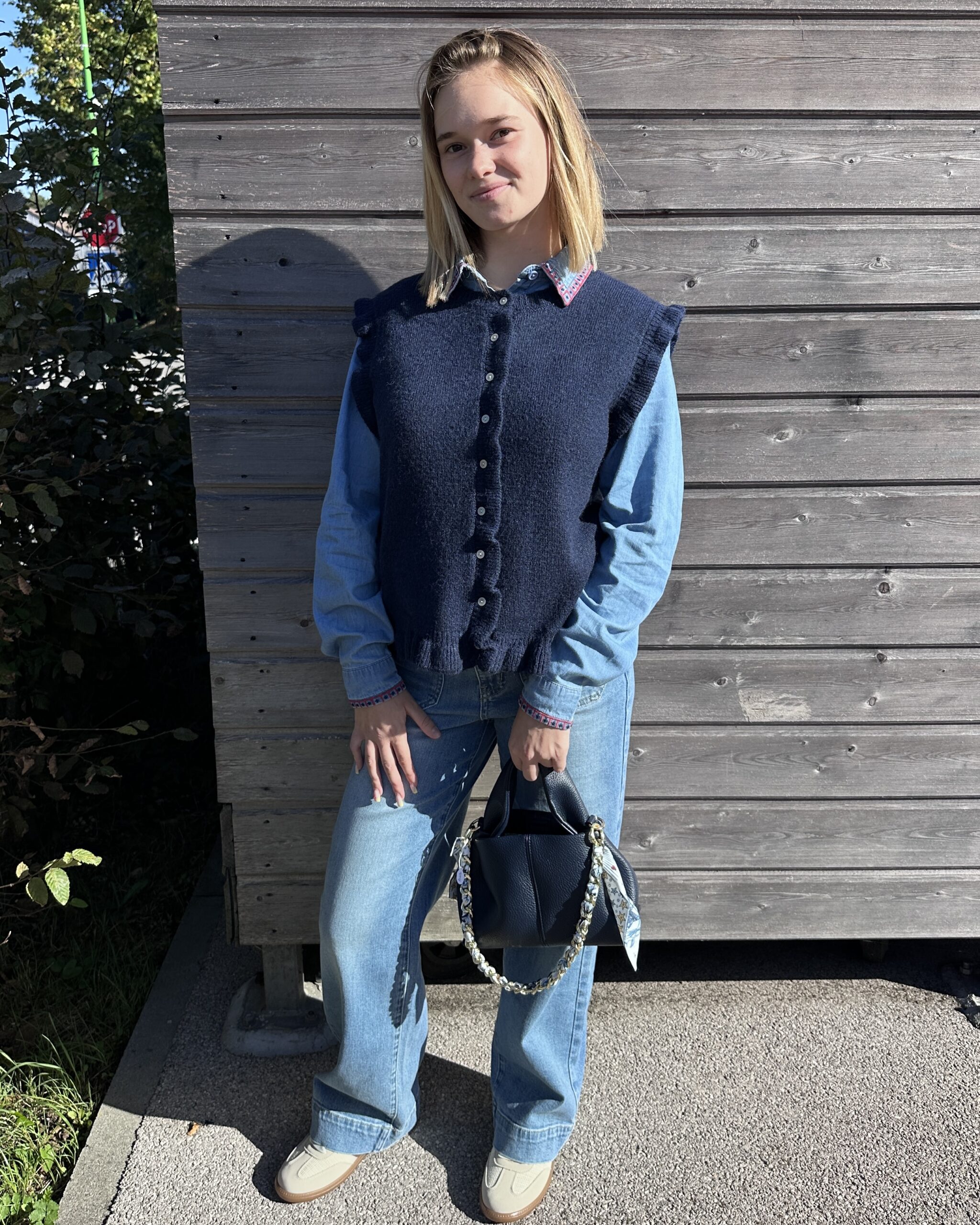 gilet sans manches marine