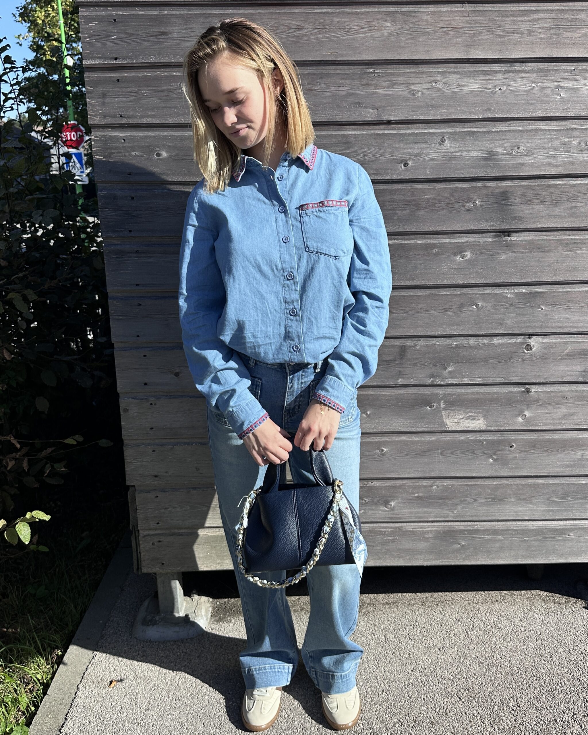 chemise en jeans