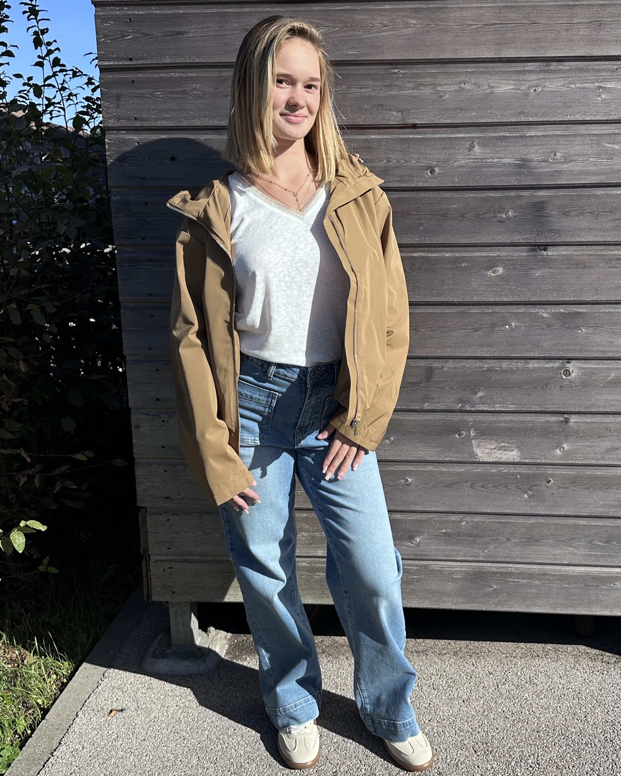 PARKA COURTE CAMEL – Image 2