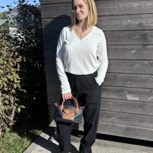 PANTALON CIGARETTE MARINE