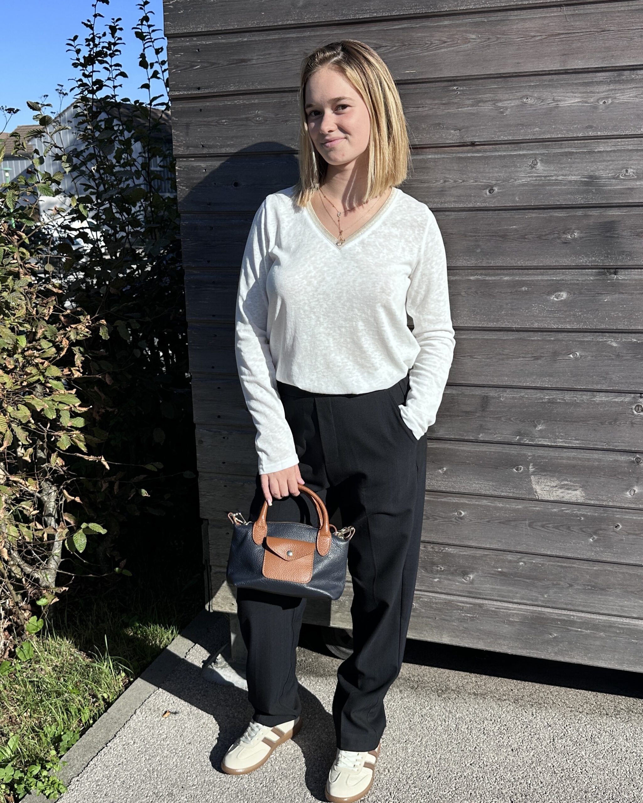 PANTALON CIGARETTE MARINE