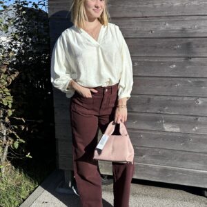 BLOUSE ECRU MANCHES 3/3